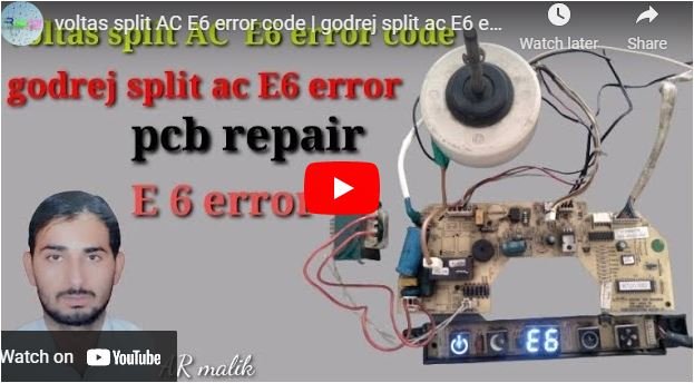 voltas-split-ac-e6-error-code-godrej-split-ac-e6-error-pcb-repair